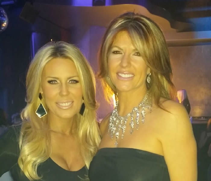 Kimberly Friedmutter with Gretchen Rossi at the Pre-Grammy Party at Lure